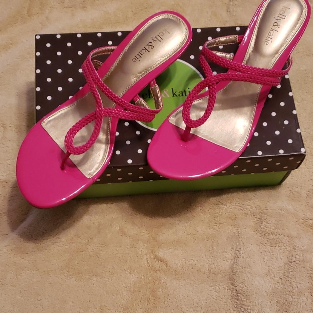 Kelly & Katie Hot Pink Dressy Sandles